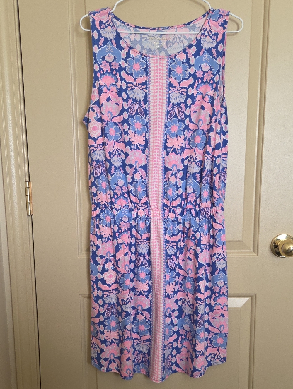 Lilly Pulitzer Pink and Blue Floral Shift Dress